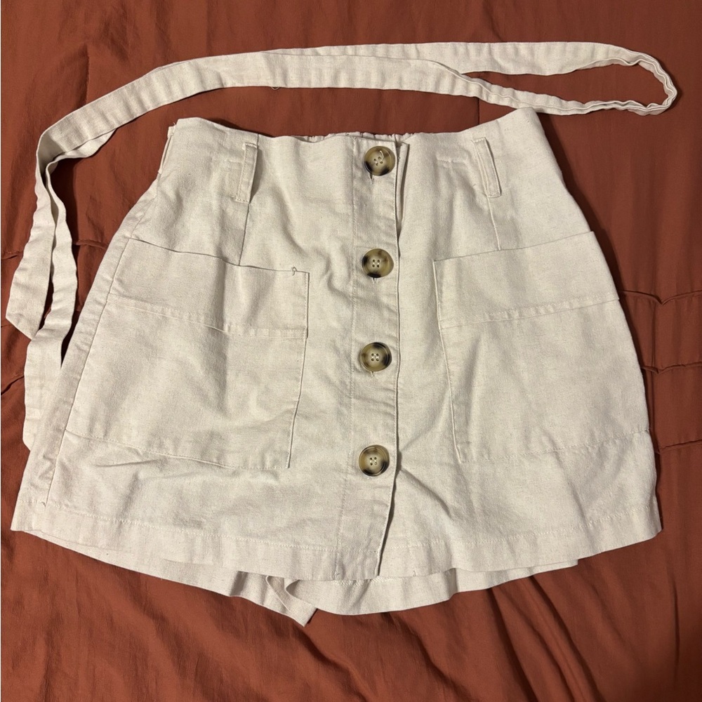 Cream Women's Skort